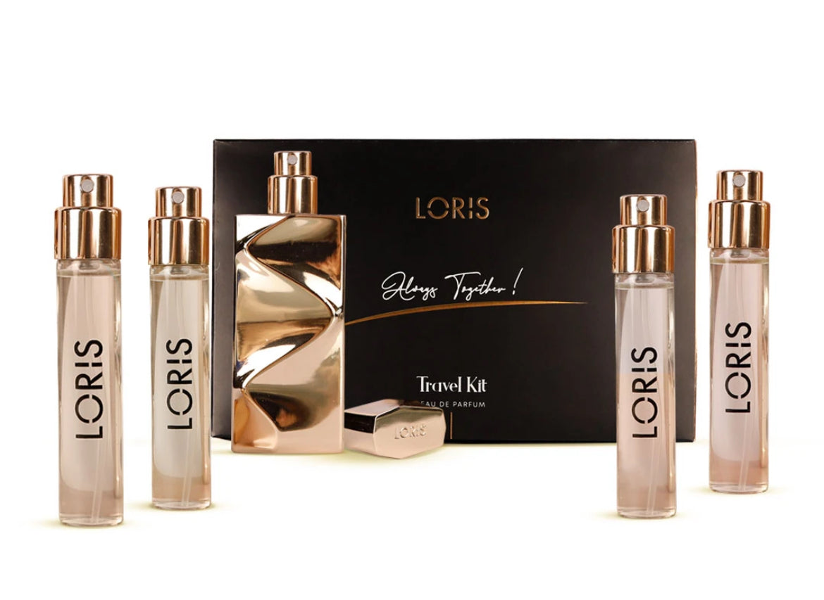 Travel kit Coffret Aqua Wood 5 Bouteilles de 10 ml et une bouteille métallique spécialement conçu